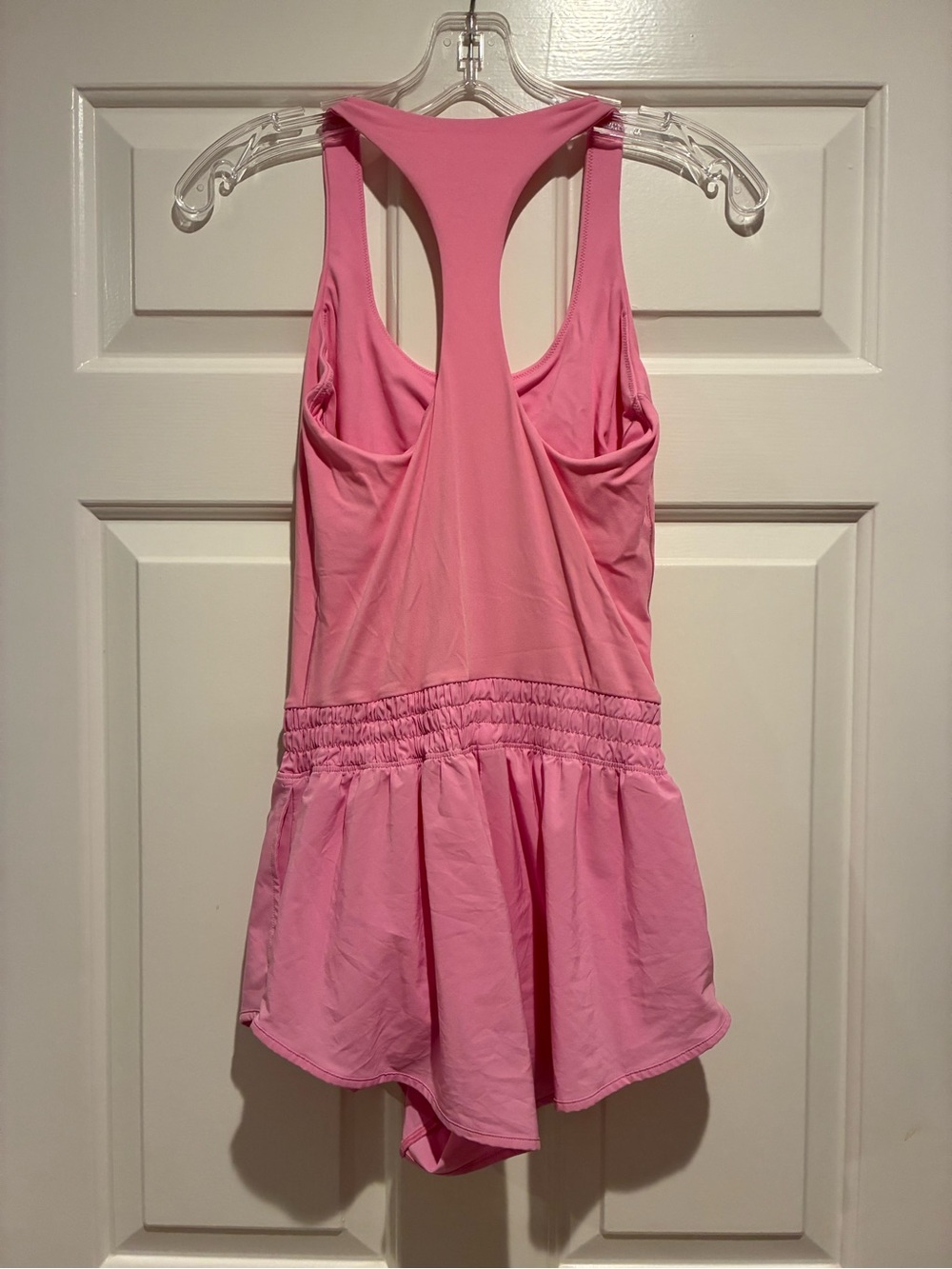 Pink One-Piece Romper - Racerback Active Style - Picture 4 of 4